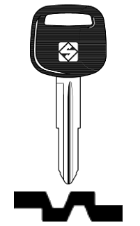 Afbeelding van Silca Autosleutel plastic kop staal TOY41RP