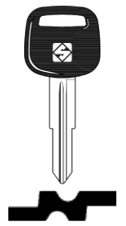 Afbeelding van Silca Autosleutel plastic kop staal TOY42P