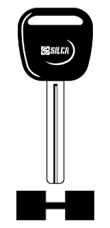 Afbeelding van Silca Autosleutel plastic kop brass TOY40P