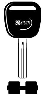 Afbeelding van Silca Autosleutel plastic kop brass TOY48P