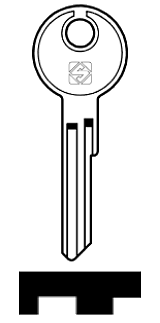 Afbeelding van Silca Autosleutel z/plastic kop staal DH2