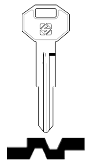 Afbeelding van Silca Autosleutel z/plastic kop staal MIT6R