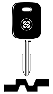 Afbeelding van Silca Transpondersleutel brass GM15T5 zonder chip