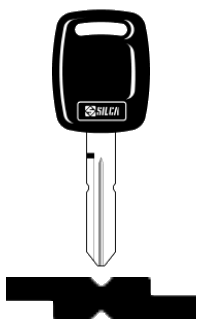 Afbeelding van Silca Autosleutel plastic kop brass GM25RP