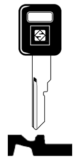 Afbeelding van Silca Autosleutel plastic kop brass GM26RP