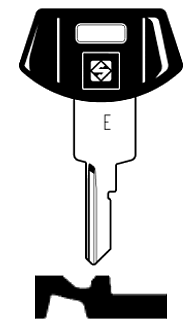 Afbeelding van Silca Autosleutel plastic kop brass GM27RP