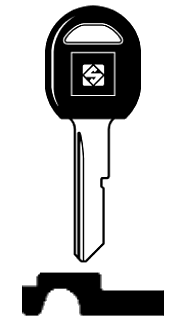 Afbeelding van Silca Autosleutel plastic kop brass GM4DP