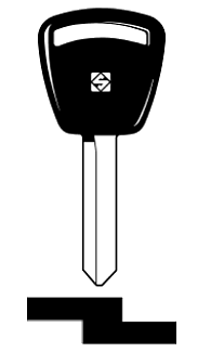 Afbeelding van Silca Autosleutel plastic kop brass FO18P