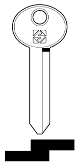 Afbeelding van Silca Autosleutel z/plastic kop staal FO14R