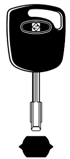 Afbeelding van Silca Transpondersleutel staal FO21T3M