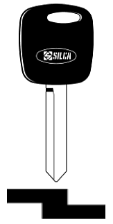 Afbeelding van Silca Transpondersleutel brass FO26T3