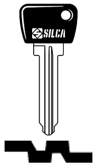 Afbeelding van Silca Autosleutel plastic kop brass FO22RBP