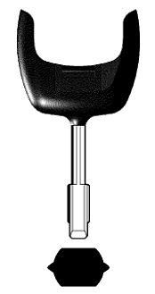 Afbeelding van Silca Autosleutel plastic kop staal FO21AP