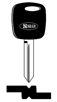 Afbeelding van Silca Transpondersleutel brass FO38RT3
