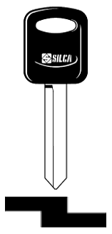 Afbeelding van Silca Autosleutel plastic kop brass FO30BP