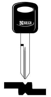 Afbeelding van Silca Autosleutel plastic kop staal FO40RBP