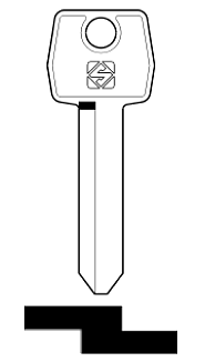 Afbeelding van Silca Autosleutel z/plastic kop staal FO6