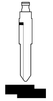 Afbeelding van Silca Flip Key insert HU133RFH