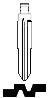 Afbeelding van Silca Flip Key insert HYN6FH