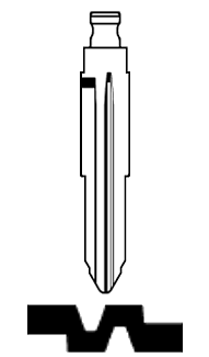 Afbeelding van Silca Flip Key insert HYN7RFH