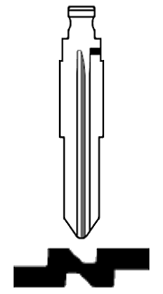 Afbeelding van Silca Flip Key insert SZ11FH