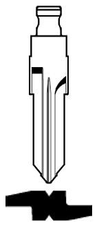 Afbeelding van Silca Flip Key insert VAC102FH