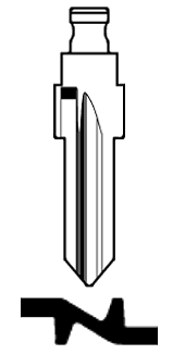Afbeelding van Silca Flip Key insert ZD24RFH