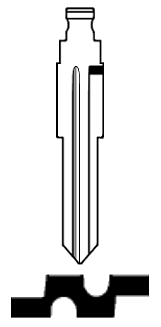 Afbeelding van Silca Flip Key insert NE75FH