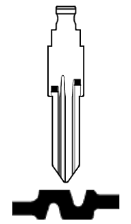 Afbeelding van Silca Flip Key insert TAT1FH