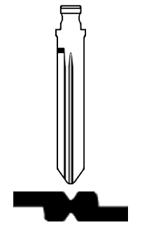 Afbeelding van Silca Flip Key insert SZ18RFH