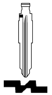 Afbeelding van Silca Flip Key insert PO1RFH