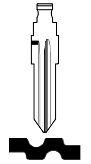 Afbeelding van Silca Flip Key insert YM28FH