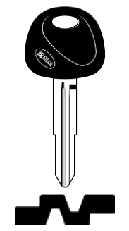 Afbeelding van Silca Autosleutel plastic kop staal HYN11CP
