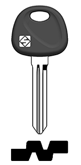 Afbeelding van Silca Autosleutel plastic kop staal HYN14CP