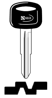 Afbeelding van Silca Autosleutel plastic kop staal HYN6P