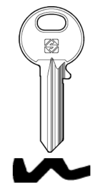 Afbeelding van Silca Cilindersleutel staal ASS63R