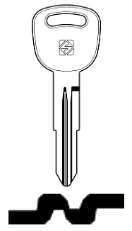 Afbeelding van Silca Autosleutel z/plastic kop staal KIA5