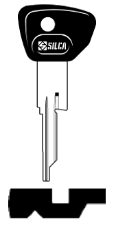 Afbeelding van Silca Autosleutel plastic kop brass SX3P