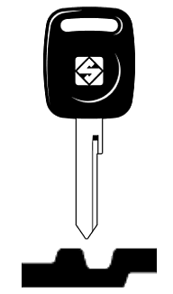 Afbeelding van Silca Autosleutel plastic kop brass VO11DP