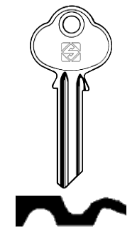 Afbeelding van Silca Cilindersleutel staal ALP3