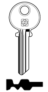 Afbeelding van Silca Cilindersleutel nikkel MD11