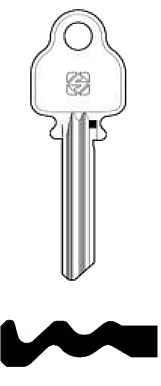 Afbeelding van Silca Cilindersleutel brass MD9R