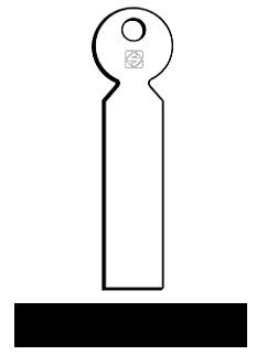 Afbeelding van Silca Cilindersleutel staal 1016