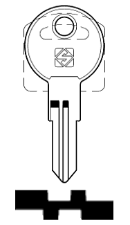 Afbeelding van Silca Cilindersleutel staal ART1R