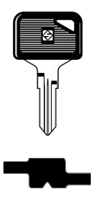 Afbeelding van Silca Autosleutel plastic kop staal VAC59P