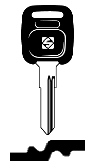 Afbeelding van Silca Autosleutel plastic kop staal WT7BP