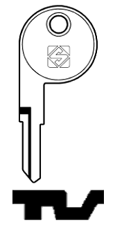 Afbeelding van Silca Autosleutel z/plastic kop staal AR8