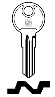 Afbeelding van Silca Cilindersleutel staal BT5