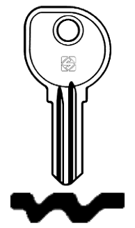 Afbeelding van Silca Autosleutel z/plastic kop staal CL5