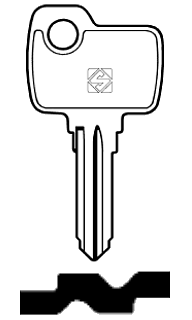 Afbeelding van Silca Autosleutel z/plastic kop staal FAR3R